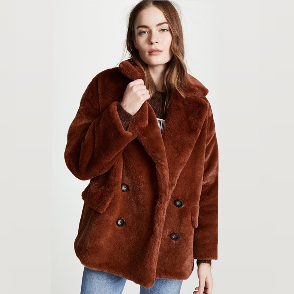 Free People Kate Faux Fur Jacket